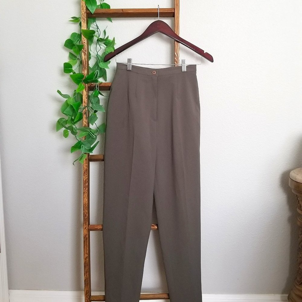 Olive Green Dress Pants, Size 4